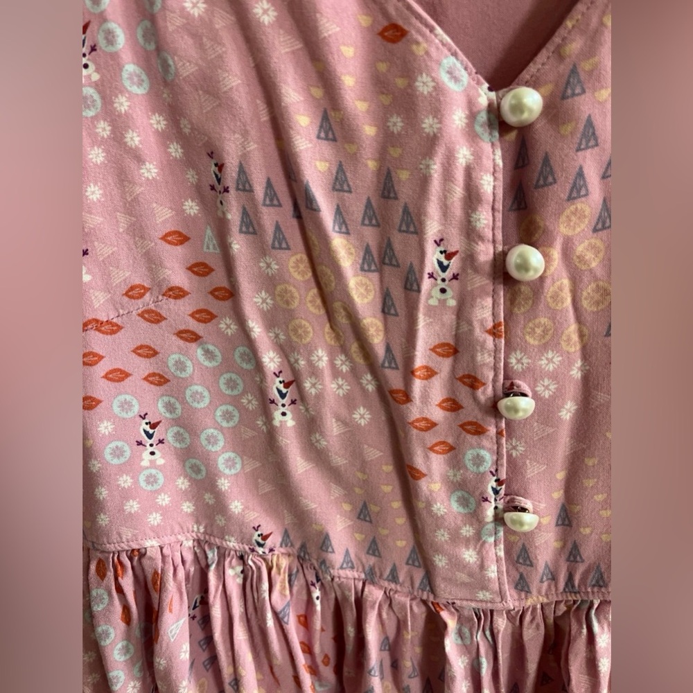 Disney Frozen Pink Dress for Women. Small. Olaf Castle Design - Picture 4 of 5